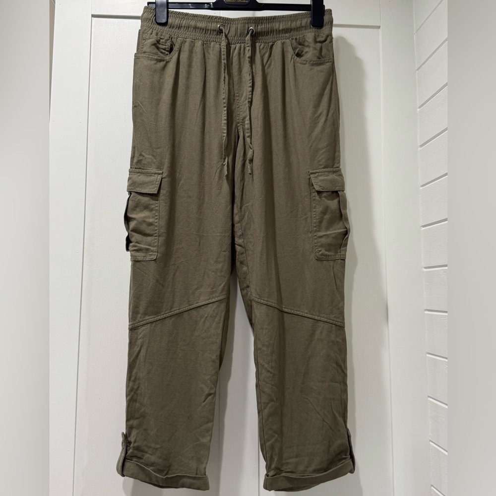 Happily Grey Olive Cargo‎ Pants